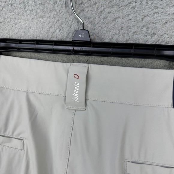 Johnnie-O Mens Golf Shorts 40 Gray Performance Nylon Blend Stretch Chino NEW - Picture 5 of 8